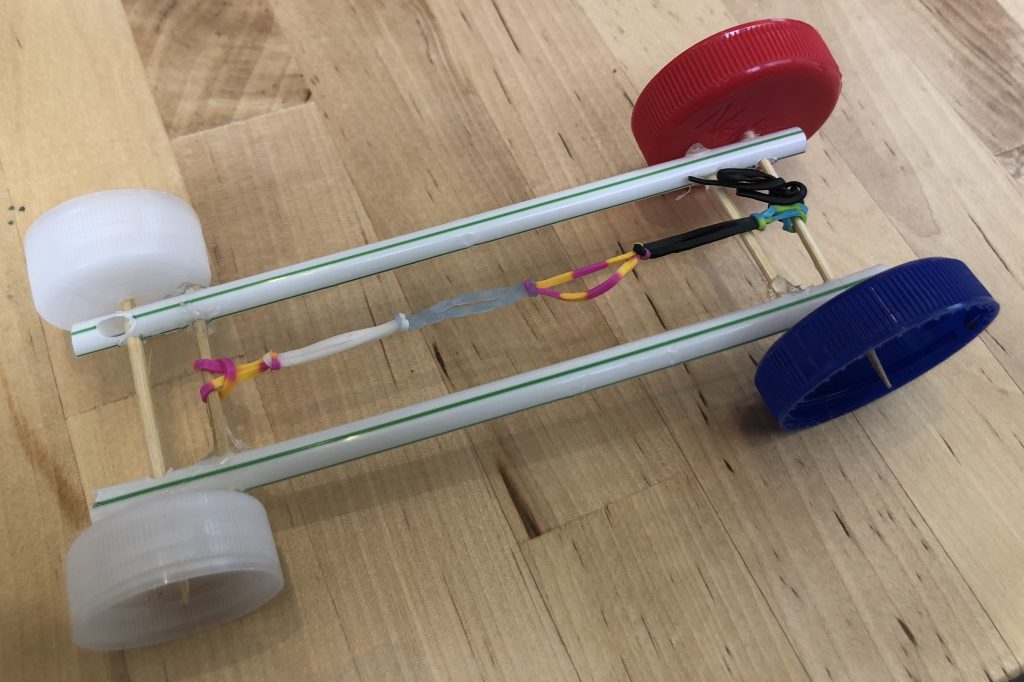 Rubber Band Powered Car Explanation